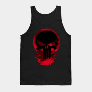 red moon skull 1 Tank Top